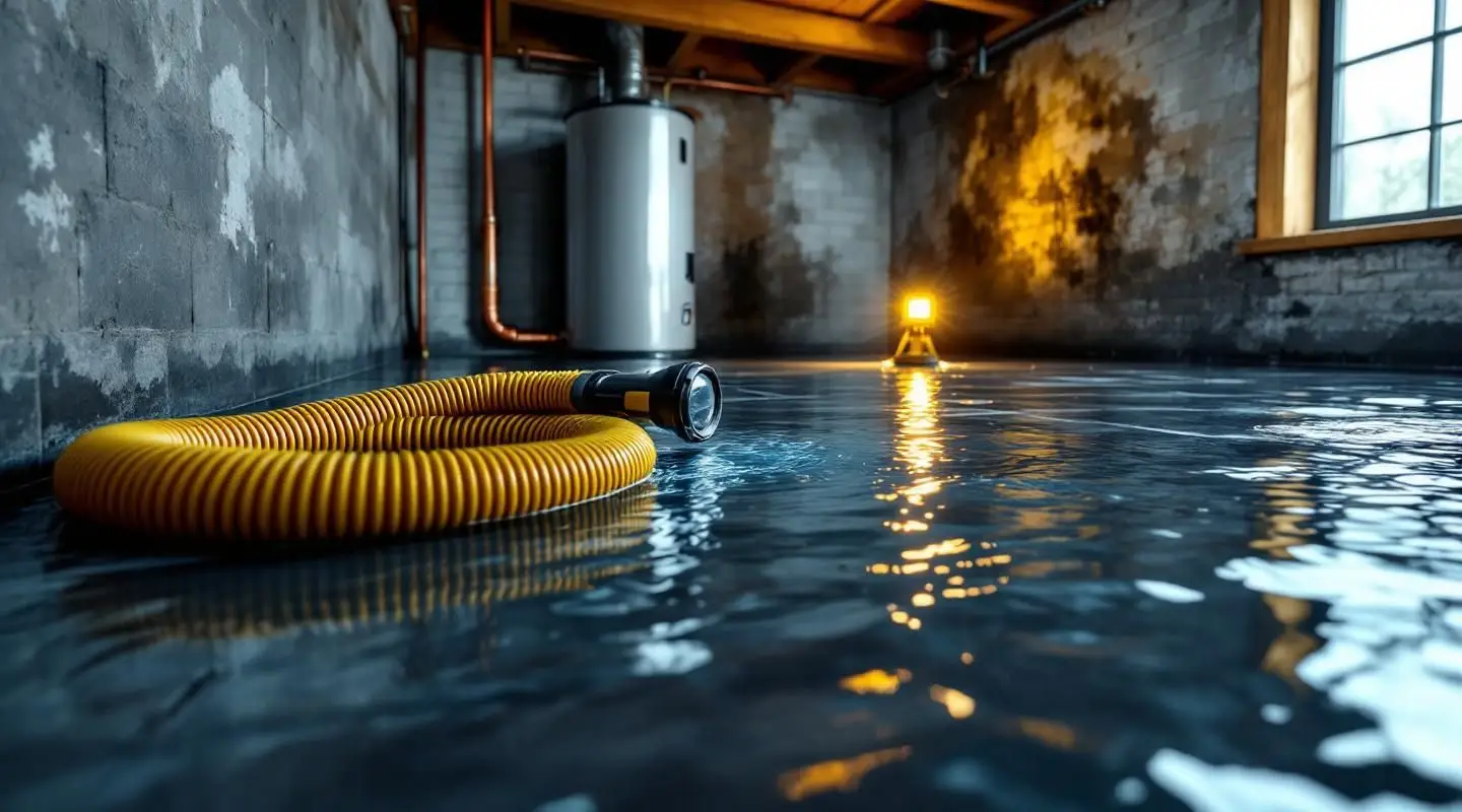 Professional restoration technician using a heavy-duty water extractor on a saturated residential floor in Honolulu.