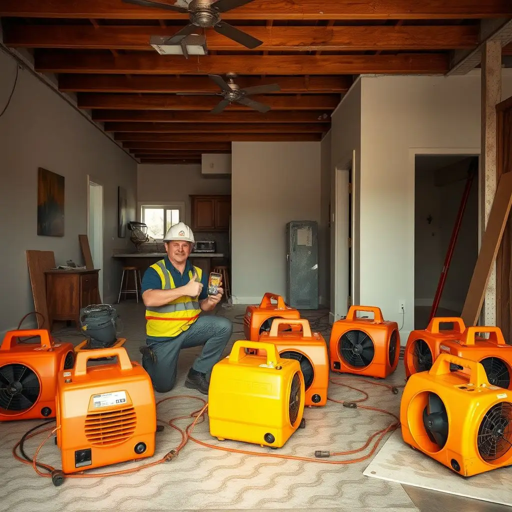 A technician using a professional moisture meter to check for hidden water behind a residential wall in Ahuimanu.