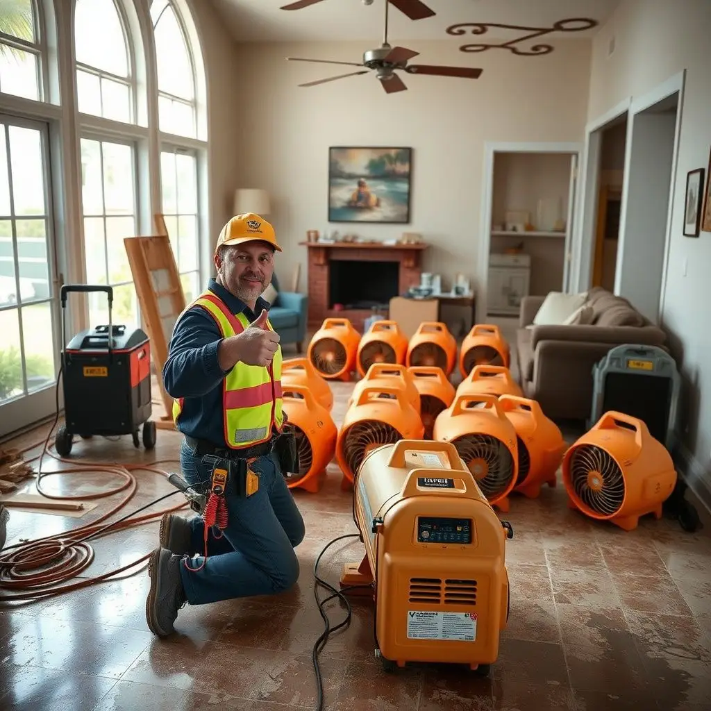A technician using an infrared thermal camera to detect hidden moisture behind a drywall in a Pearl City Highlands home.